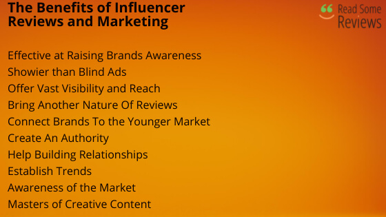 The Benefits of Influencer Reviews and Marketing