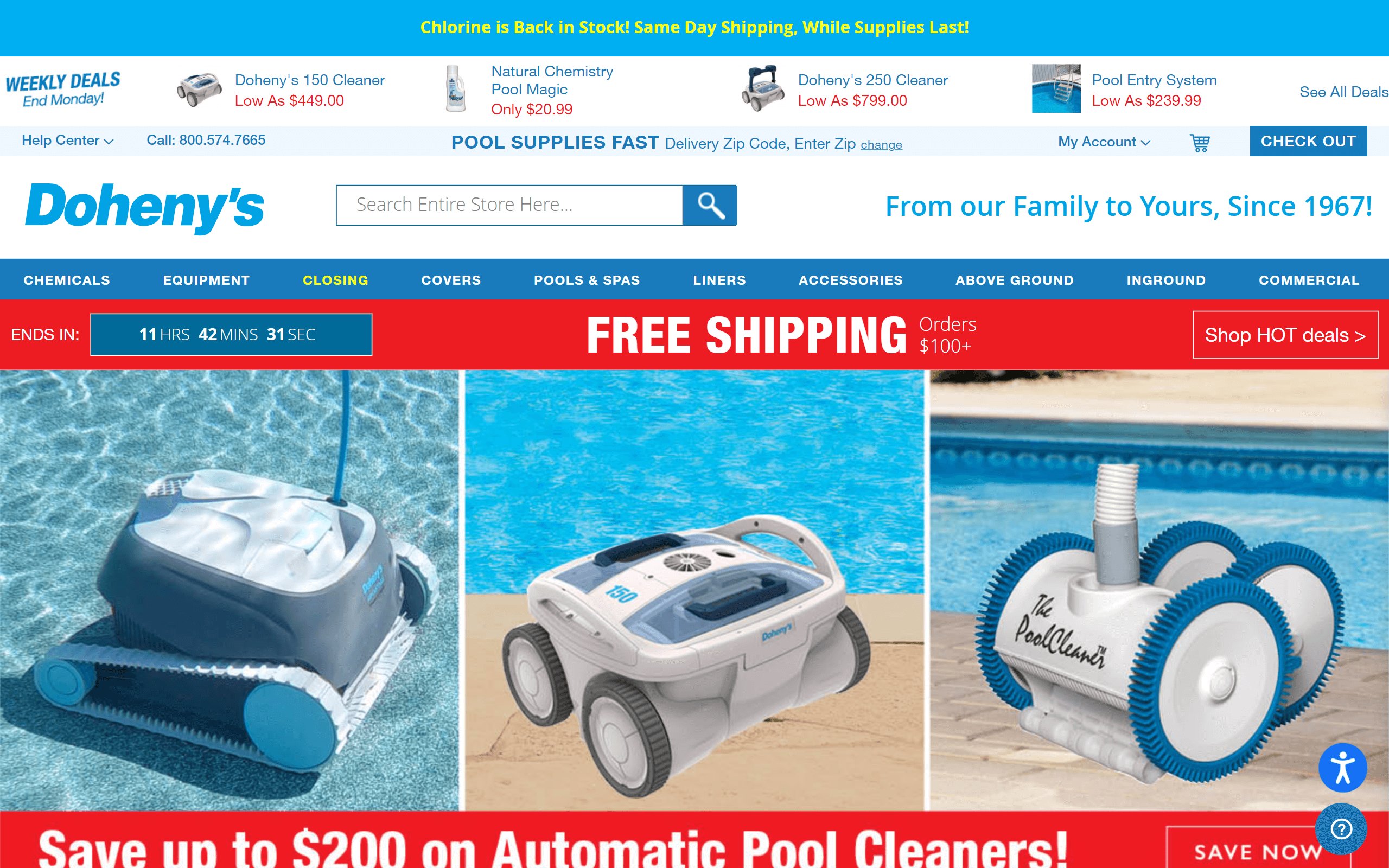 Doheny's Pool Supplies on ReadSomeReviews