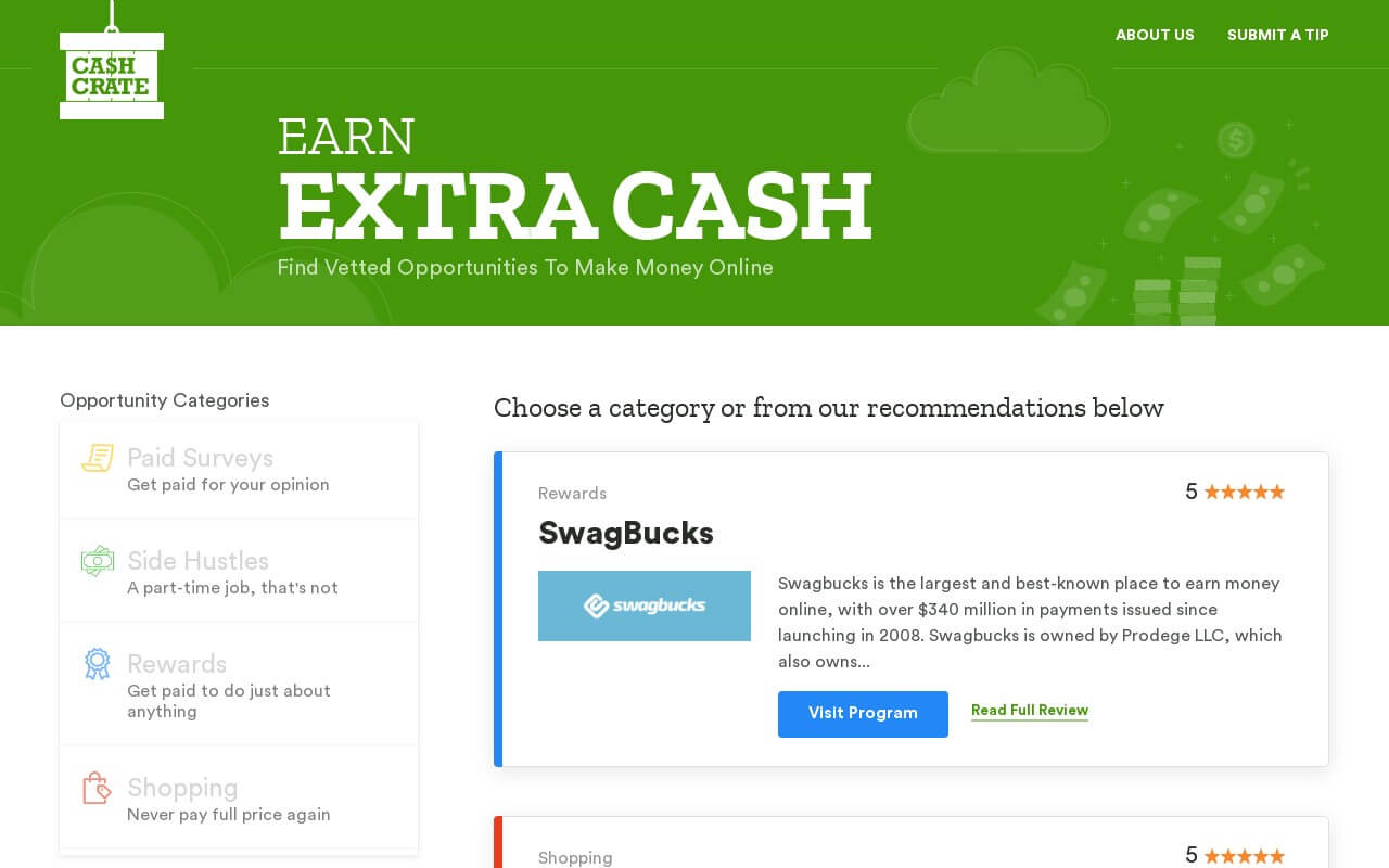 Cashcrate on ReadSomeReviews