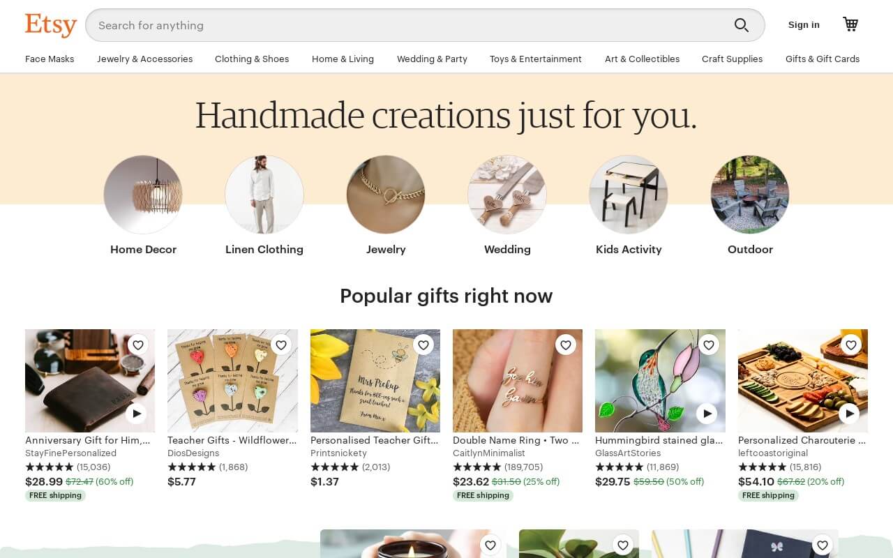 Etsy on ReadSomeReviews